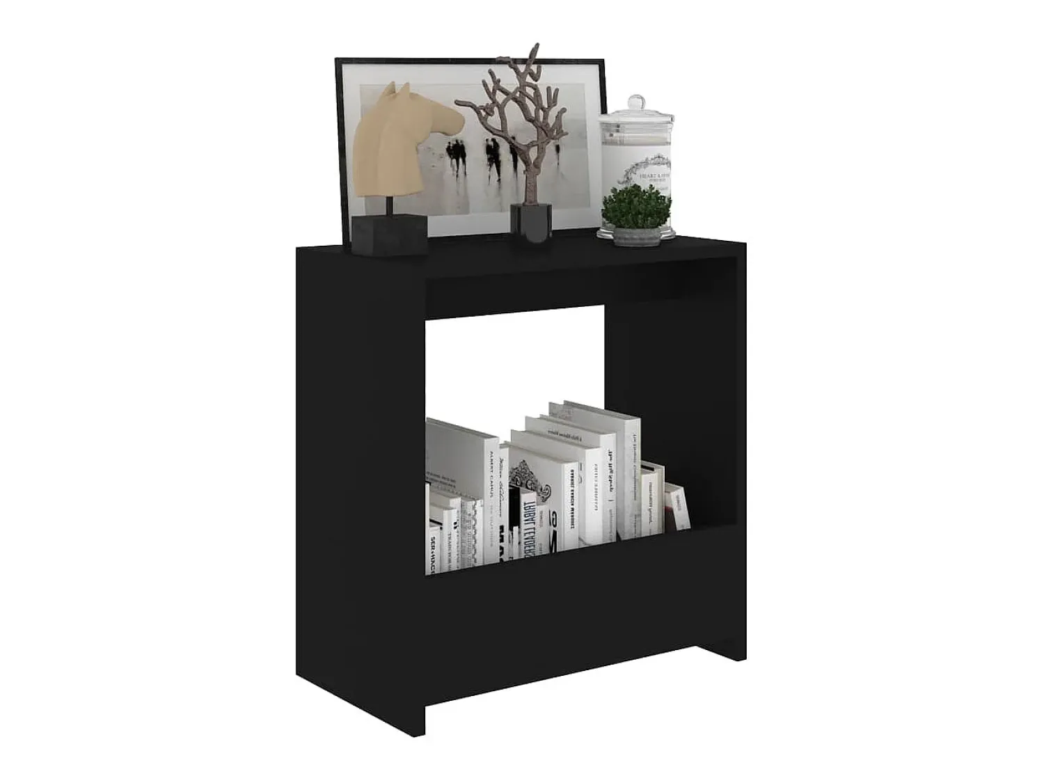 Mesa De Centro| Mesa de centro 50x26x50 cm derivados de madeira PT210090 Preto