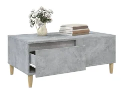 Mesa de centro 90x50x36,5 cm derivados madeira cimento PT203576^ Mesa De Centro