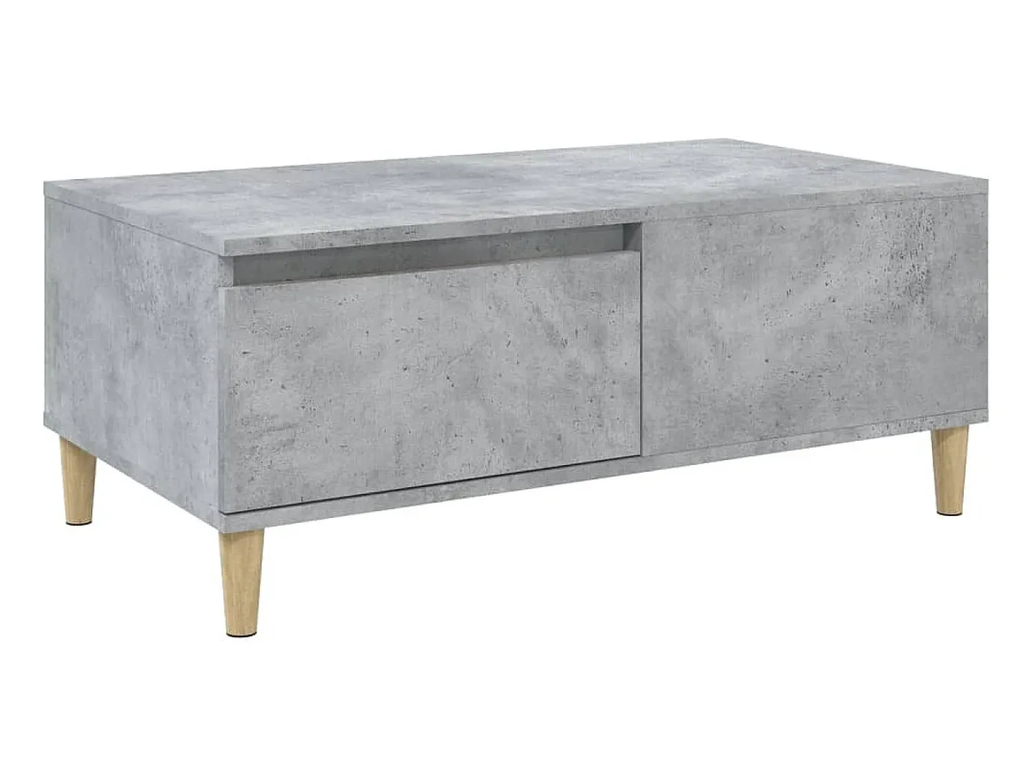 Mesa de centro 90x50x36,5 cm derivados madeira cimento PT203576^ Mesa De Centro