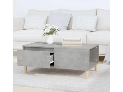 Mesa de centro 90x50x36,5 cm derivados madeira cimento PT203576^ Mesa De Centro
