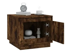 Mesa De Centro|vidaxl Mesa de centro 51x50x44 cm derivados madeira carvalho fumado Natural claro