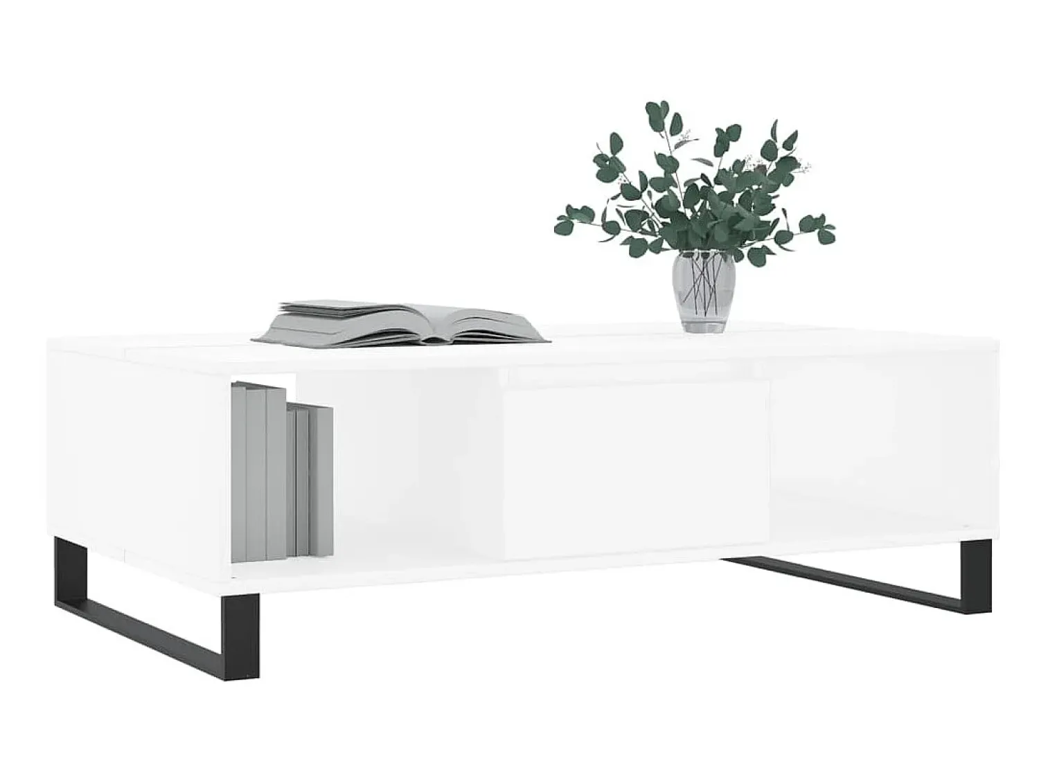 Mesa De Centro* Mesa de centro 104x60x35 cm derivados de madeira PT383899 Branco