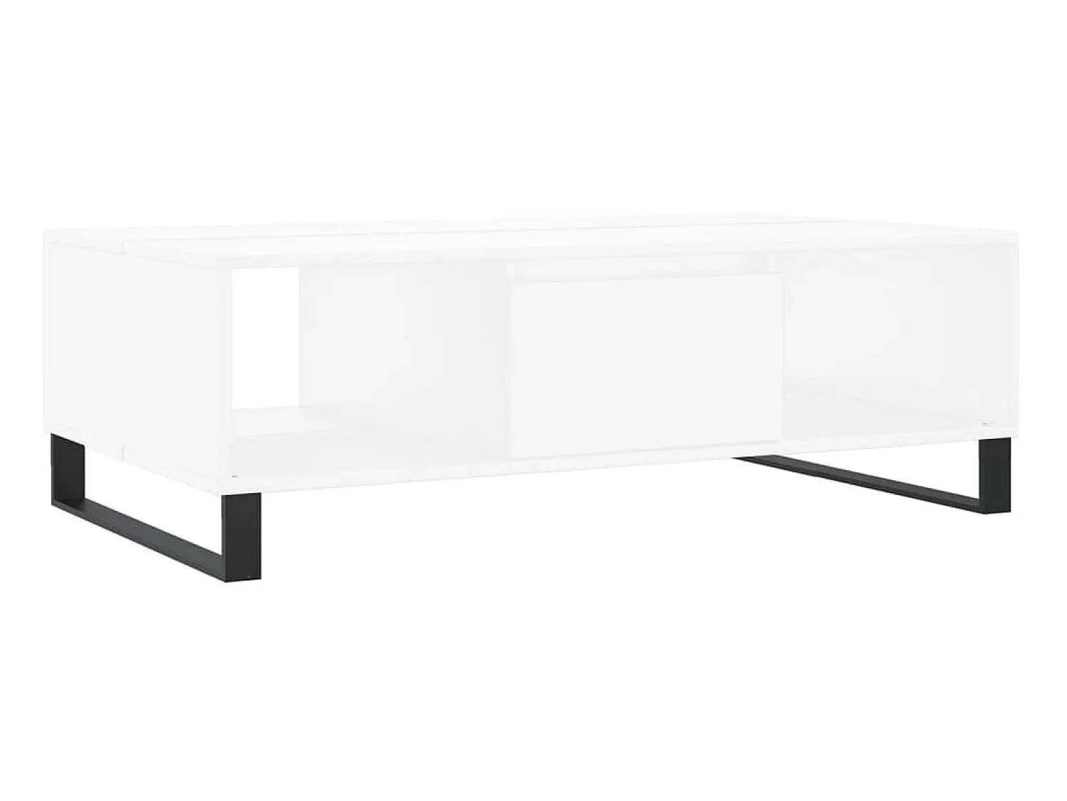 Mesa De Centro* Mesa de centro 104x60x35 cm derivados de madeira PT383899 Branco