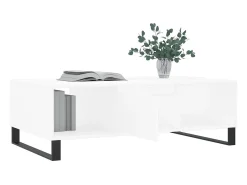 Mesa De Centro* Mesa de centro 104x60x35 cm derivados de madeira PT383899 Branco