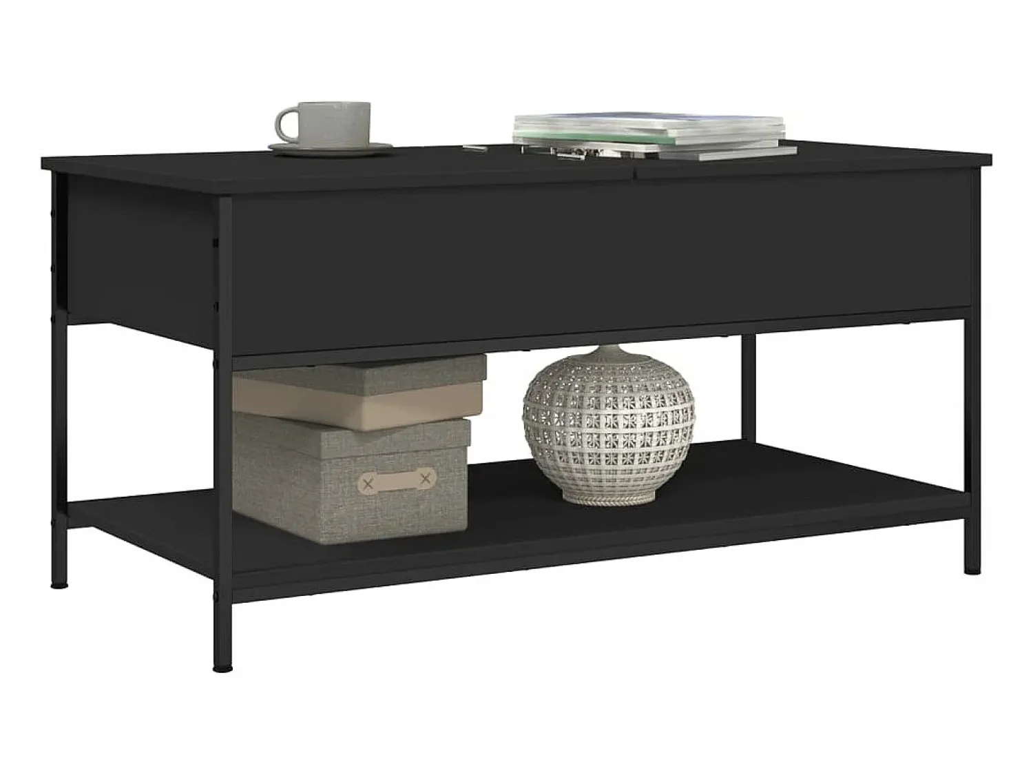 Mesa de centro 100x50x50 cm derivados de madeira/metal PT500944^ Mesa De Centro
