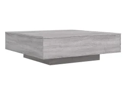 Mesa De Centro*vidaxl Mesa de centro 100x100x31 cm derivados madeira sonoma Cinzento