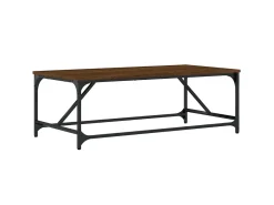 Mesa de centro 100x50x35 cm derivados madeira carvalho PT715343^ Mesa De Centro