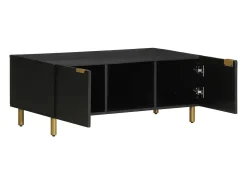 Mesa De Centro|vidaxl Mesa de centro 100x54x40 cm derivados de madeira Preto