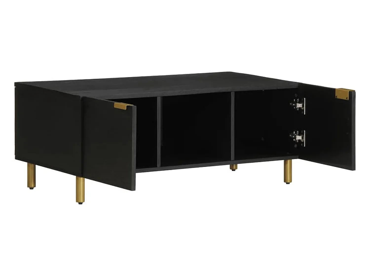 Mesa De Centro|vidaxl Mesa de centro 100x54x40 cm derivados de madeira Preto