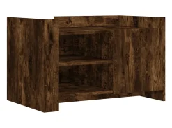 Mesa de centro 80x50x50 cm derivados de madeira carvalho fumado PT942507^ Mesa De Centro