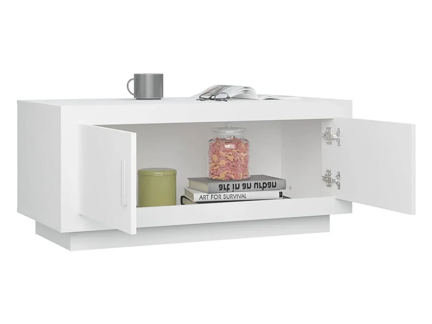 vidaxl Mesa de centro 102x50x45 cm derivados de madeira^ Mesa De Centro