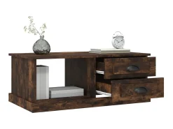 Mesa De Centro* Mesa de centro 90x50x35 cm derivados madeira carvalho fumado PT880925 Castanho