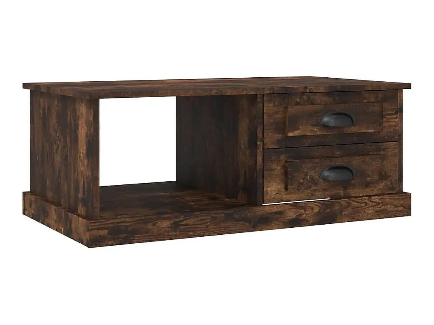 Mesa De Centro* Mesa de centro 90x50x35 cm derivados madeira carvalho fumado PT880925 Castanho