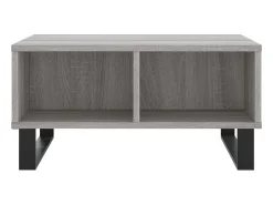 New Mesa de centro 60x60x30 cm derivados de madeira sonoma PT845754 Cinzento