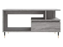 vidaxl Mesa de centro 90x49x45 cm derivados de madeira sonoma Cinzento