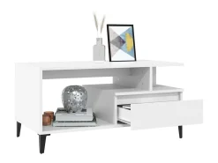 Mesa De Centro* Mesa de centro 90x49x45 cm derivados de madeira PT841192 Branco