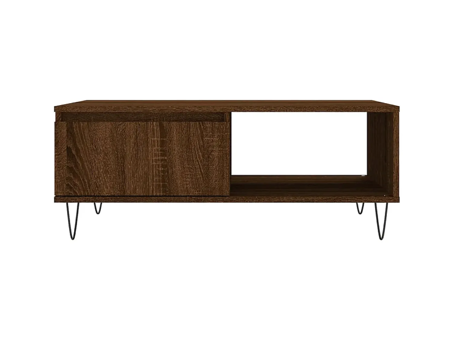 Discount Mesa de centro 90x60x35 cm derivados madeira carvalho PT362217 Castanho