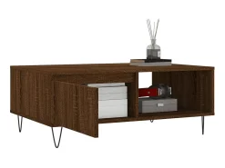 Discount Mesa de centro 90x60x35 cm derivados madeira carvalho PT362217 Castanho