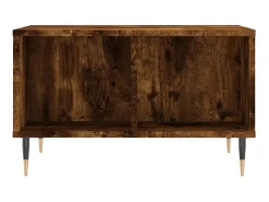 Mesa de centro 60x50x36,5 cm derivados madeira carvalho fumado PT478505^ Mesa De Centro