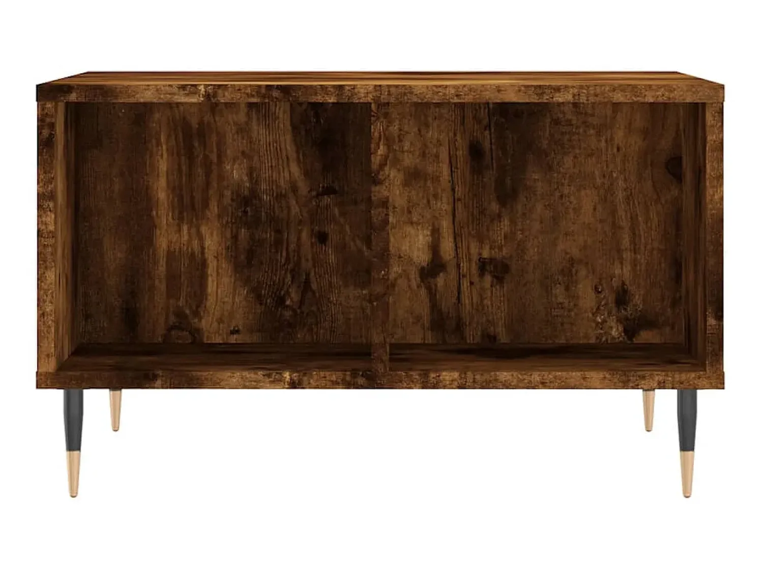 Mesa de centro 60x50x36,5 cm derivados madeira carvalho fumado PT478505^ Mesa De Centro