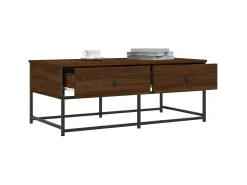 Mesa De Centro| Mesa de centro 100x51x40 cm derivados madeira carvalho PT524412 Castanho