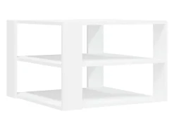 Mesa De Centro*vidaxl Mesa de centro 58x58x40 cm derivados de madeira Branco