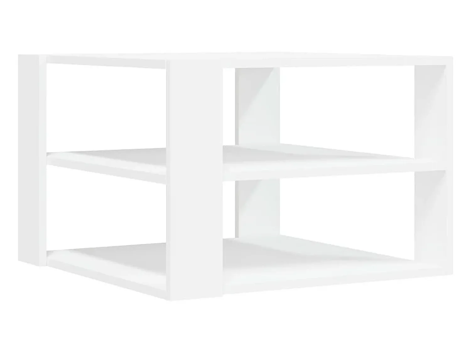 Mesa De Centro*vidaxl Mesa de centro 58x58x40 cm derivados de madeira Branco