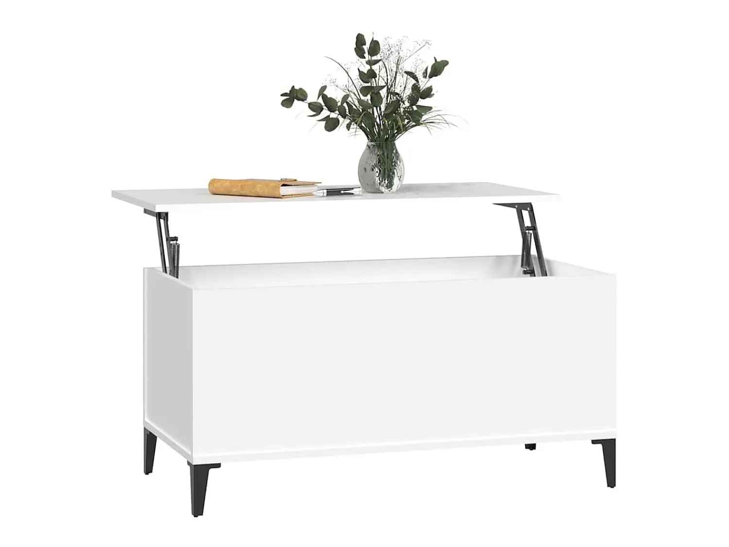 Mesa De Centro|vidaxl Mesa de centro 90x44,5x45 cm derivados de madeira Branco
