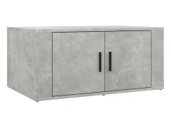 Mesa De Apoio| Mesa de centro 80x50x36 cm derivados madeira cimento PT782063 Cinzento