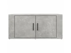 Mesa De Apoio| Mesa de centro 80x50x36 cm derivados madeira cimento PT782063 Cinzento