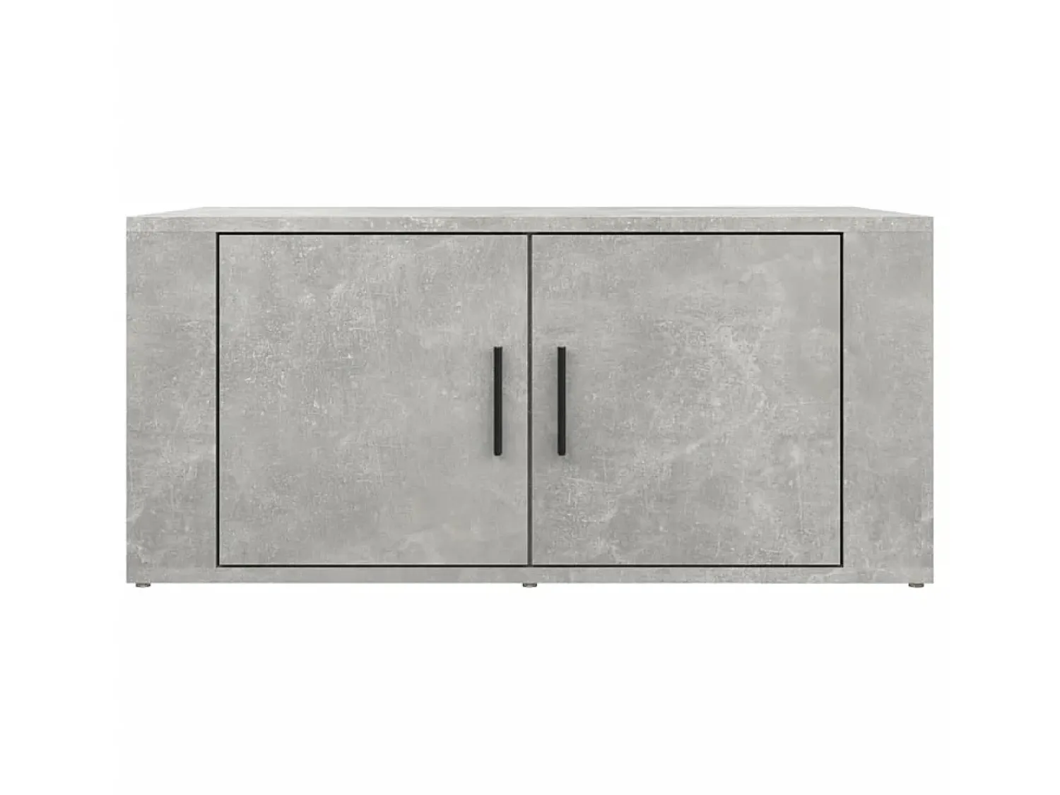 Mesa De Apoio| Mesa de centro 80x50x36 cm derivados madeira cimento PT782063 Cinzento