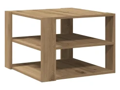 Best vidaxl Mesa de centro 58x58x40 cm deriv. madeira carvalho artisiano Natural claro