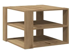 Best vidaxl Mesa de centro 58x58x40 cm deriv. madeira carvalho artisiano Natural claro