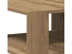 Best vidaxl Mesa de centro 58x58x40 cm deriv. madeira carvalho artisiano Natural claro