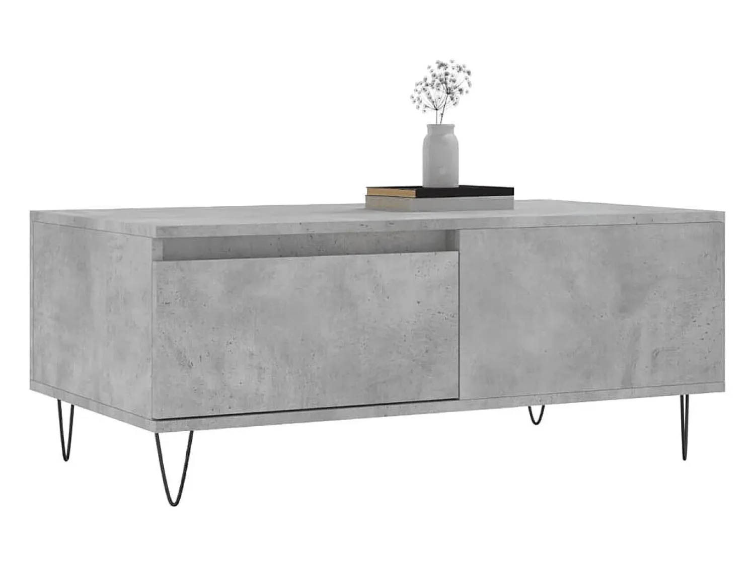 Mesa de centro 90x50x36,5 cm derivados madeira cimento PT405825^ Mesa De Centro