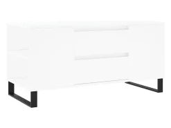 vidaxl Mesa de centro 102x44,5x50 cm derivados de madeira Branco