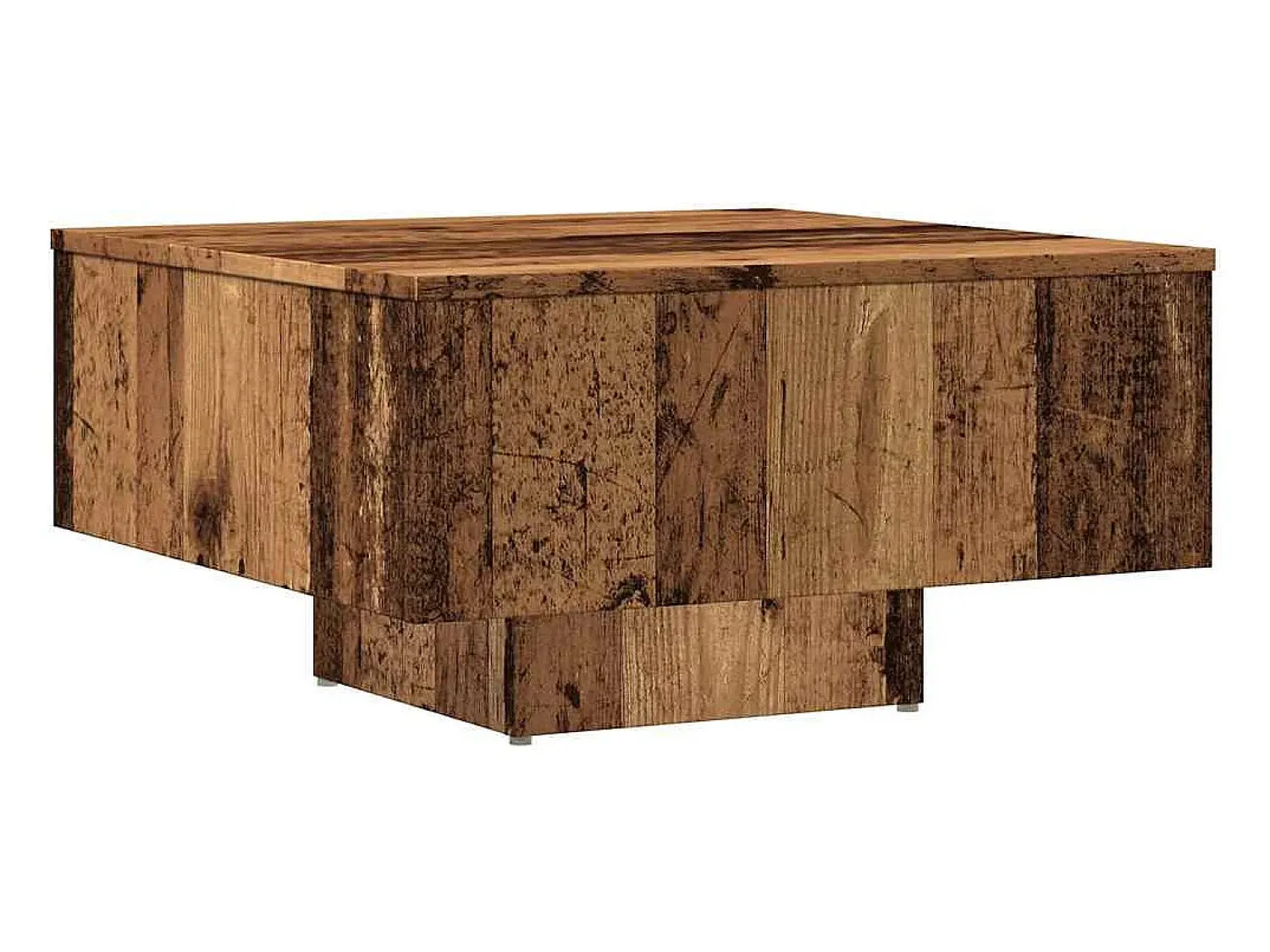 Sale vidaxl Mesa de centro 60x60x31,5 cm derivados de madeira madeira velha Natural claro