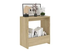 Mesa De Centro| Mesa de centro 50x26x50 cm derivados de madeira carvalho sonoma PT133469 Castanho