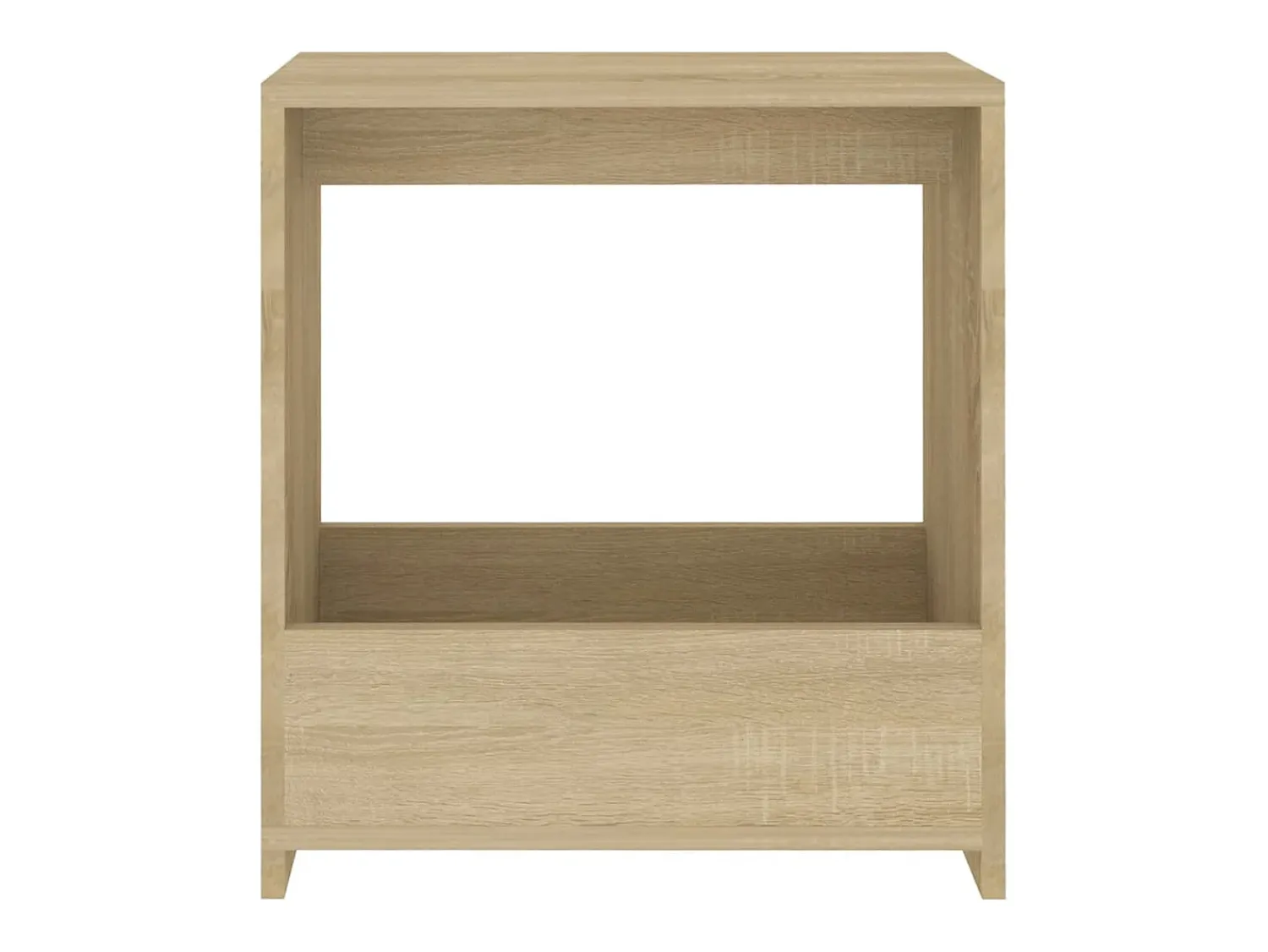 Mesa De Centro| Mesa de centro 50x26x50 cm derivados de madeira carvalho sonoma PT133469 Castanho