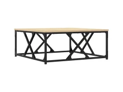 Mesa de centro 70x70x30 cm derivados de madeira carvalho sonoma PT928324^ Mesa De Centro