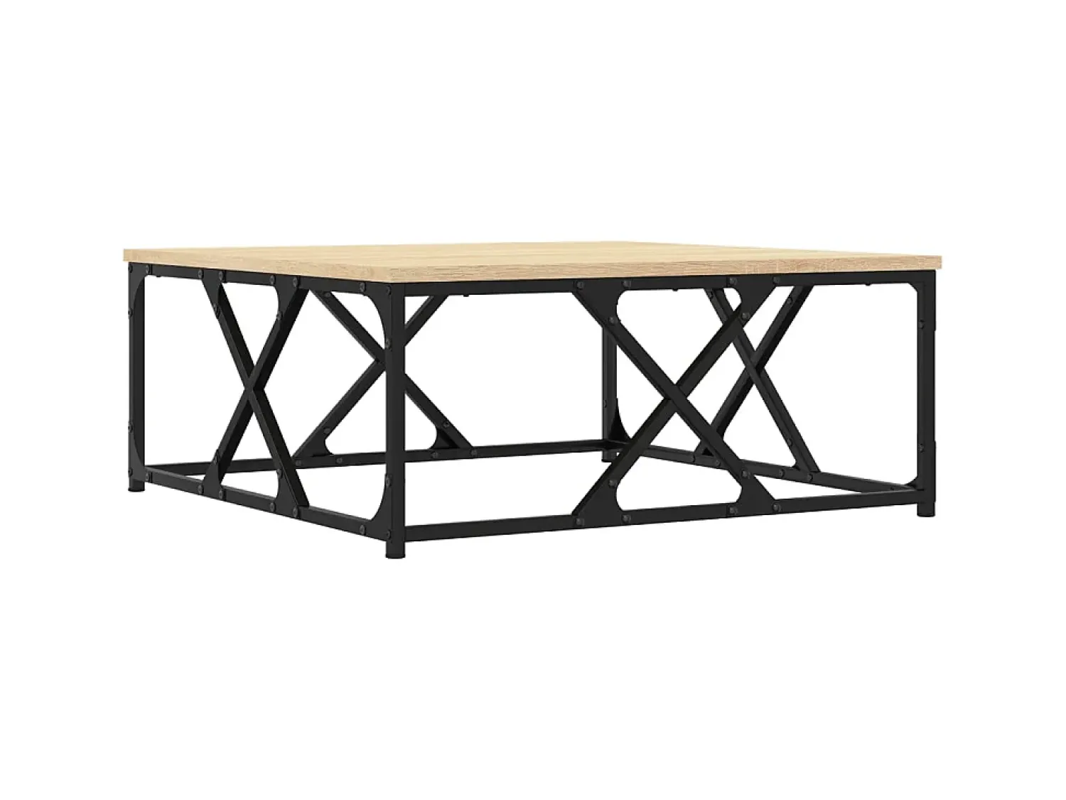 Mesa de centro 70x70x30 cm derivados de madeira carvalho sonoma PT928324^ Mesa De Centro