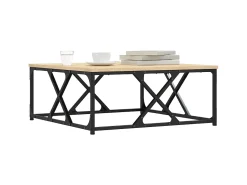 Mesa de centro 70x70x30 cm derivados de madeira carvalho sonoma PT928324^ Mesa De Centro