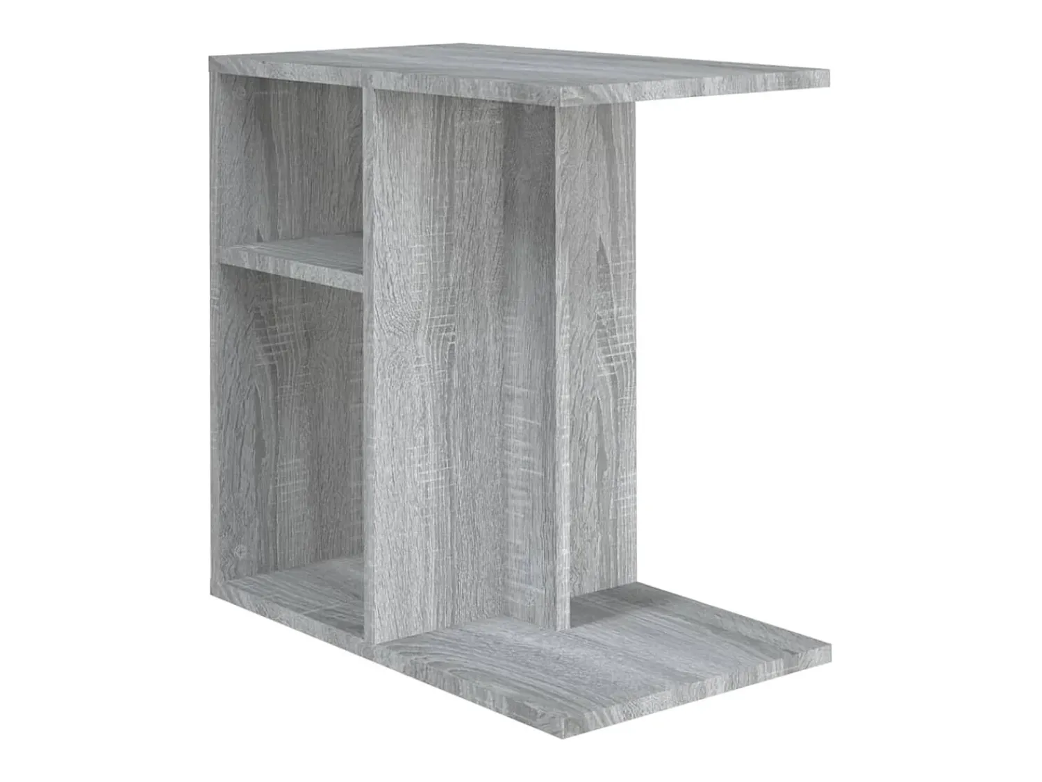 New Mesa de centro 50x30x50 cm derivados de madeira sonoma PT406313 Cinzento