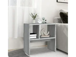 New Mesa de centro 50x30x50 cm derivados de madeira sonoma PT406313 Cinzento