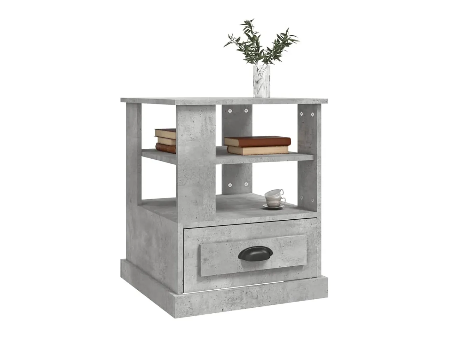 Sale Mesa de centro 50x50x60 cm derivados de madeira -cimento PT515381 Cinzento