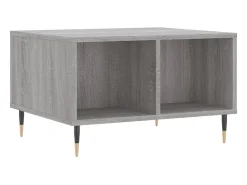 Mesa De Centro* Mesa de centro 60x50x36,5 cm derivados de madeira cinza sonoma PT477848 Cinzento