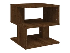 Clearance Mesa de centro 40x40x40 cm derivados madeira carvalho PT273106 Castanho