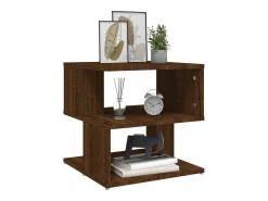 Clearance Mesa de centro 40x40x40 cm derivados madeira carvalho PT273106 Castanho