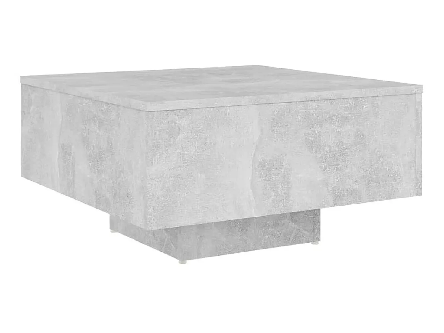 Mesa De Centro| Mesa de centro 60x60x31,5 cm derivados de madeira cinza cimento PT628453 Cinzento