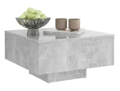 Mesa De Centro| Mesa de centro 60x60x31,5 cm derivados de madeira cinza cimento PT628453 Cinzento